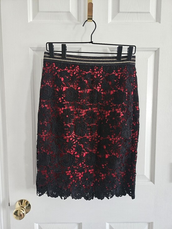 Talbots Dresses & Skirts - NWOT RSVP By Talbots Petite Crochet Lace Sheath Midi Pencil Skirt